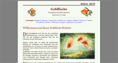 Desktop Screenshot of goldfische.kaltwasseraquaristik.de