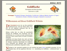 Tablet Screenshot of goldfische.kaltwasseraquaristik.de